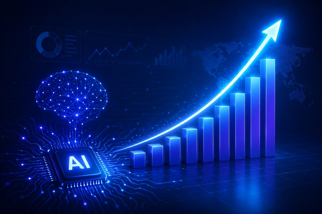 AI neural network visualization representing Digital AI Arc's AI-powered growth strategies